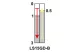 TRACON LS15GQ-B Helyzetkapcsoló, hosszú kúpos, ütküzős 1xCO, 2A/230V AC-15, 0,3A/250V DC-13, IP00