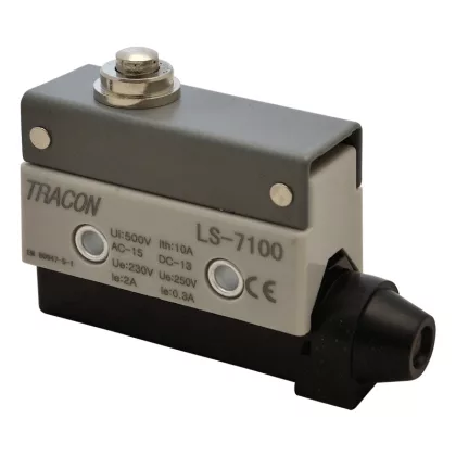   TRACON LS7100 Helyzetkapcsoló, ütközős 1xCO, 2A/230V AC-15, 0,3A/250V DC-13, IP40