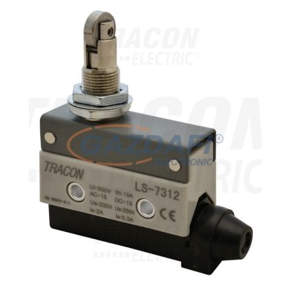   TRACON LS7312 Helyzetkapcsoló, görgős 1×CO, 2A/230V AC, 90°, IP40