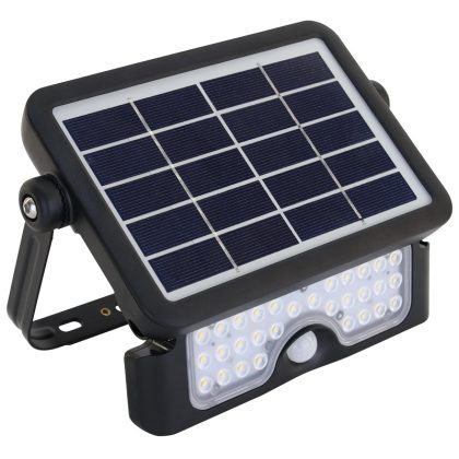   TRACON LSFL5W Solar LED floodlight with motion sensor 5 W, 4000 K, 500 lm, IP65, 3.7 V 2 × 1500 mAh