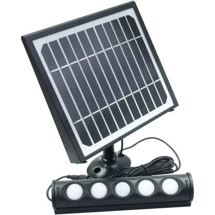 TRACON LSFLSP8W Napelemes LED spot fényvető mozgásérzékelővel 8W, 4000 K, 700 lm, IP65, 3,