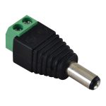 TRACON LSZJM55 Jack/csavaros csatlakozó dugó LED szerelésekhez 5,5 mm, In: 4A