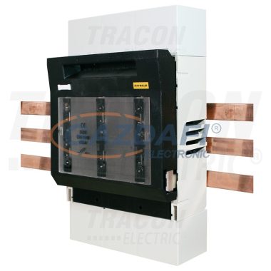 TRACON LTL00-3-9-40-60 Biztosítós szakaszolókapcs.,gyűjtősínre,alsó/felső kábelbevezetés