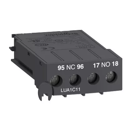   SCHNEIDER LUA1C11 Érintkezőblokk, NC hibaérintkező + NO forgatókar pozíció