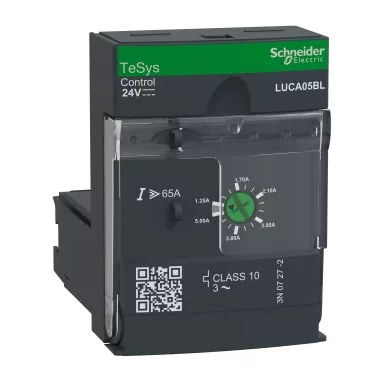 SCHNEIDER LUCA05BL Vezérlőegység, 1,25-5A, 24VDC, 10-es osztályú, 3-fázisú