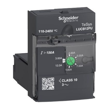SCHNEIDER LUCB12FU Vezérlőegység, 3-12A, 110-240VAC/DC, 10-as osztályú, 3-fázisú