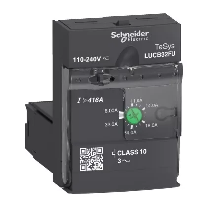   SCHNEIDER LUCB32FU Vezérlőegység, 8-32A, 110-240VAC/DC, 10-as osztályú, 3-fázisú