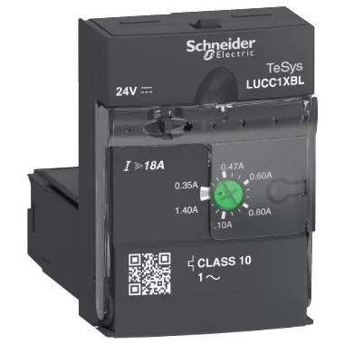 SCHNEIDER LUCC1XBL Vezérlőegység, 0,35-1,4A, 24VDC, 10-es osztályú, 1-fázisú
