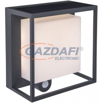  LUTEC 6934601118 CURTIS Led szolár fali lámpa 3W, 300lm, 3000K, IP54
