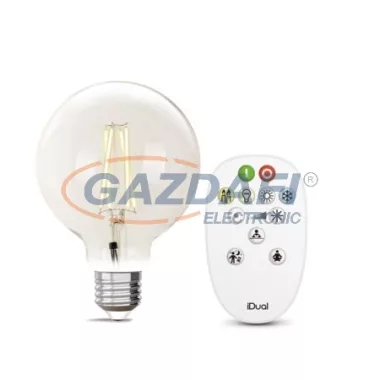 LUTEC JE0189931 I DUAL Led filament izzó + távirányító 9W, 2200 - 6500 K, E27, IP20