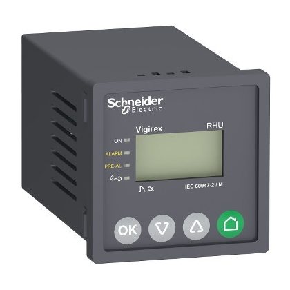 SCHNEIDER LV481003 Vigirex szivárgóáram védelmi relé RHU - 0.03..30 A - 0..5 s - 240 V