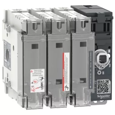 SCHNEIDER LV481403 FuPact GS SDF 63A 3P DIN000 mellső vagy oldalsó vezérelhetőség