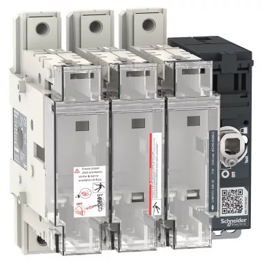 SCHNEIDER LV481413 FuPact GS SDF 125A 3P DIN00 mellső vagy oldalsó vezérelhetőség