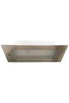TRACON LVS01 LED recessed wall luminaire, silver 110-240 VAC, 1.5 W, 100 lm, 3500 K, IP54, EEI = A
