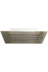 TRACON LVS02 LED recessed wall luminaire with cover grille, silver 110-240 VAC, 1.5 W, 100 lm, 3500 K, IP54, EEI = A