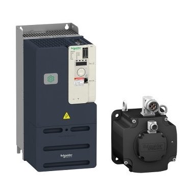 SCHNEIDER LXM32MC10N4 Lexium 32 szervohajtás, 11000 W, 3f, 480 VAC, Modbus, impulzus vezérlés, bővíthető kommunikáció