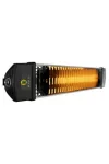 MOEL M867-N IRIS Infra hősugárzó 1800W, IP65, fekete, kapcsolóval és vezetékkel, falitartóval MOEL M867-N IRIS Infra hősugárzó 1800W, IP65, fekete, kapcsolóval és vezetékkel, falitartóval