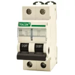   TRACON MB 2P 32A C Kismegszakító, 2 pólus, C karakterisztika 32A, 4,5 kA (MB 2P C32A)