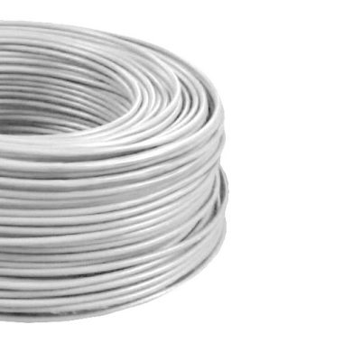 Cablu/conductor electric MCU 1,5mm2 sarma de cupru solid alb H07V-U