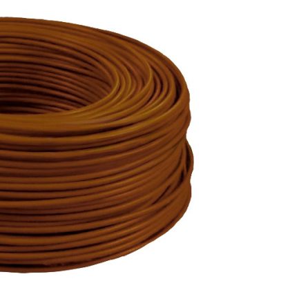 MCU 6mm2 copper wire solid brown H07V-U
