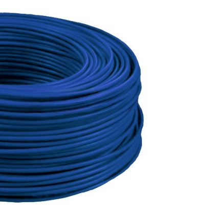 MCU 6mm2 copper wire solid blue H07V-U