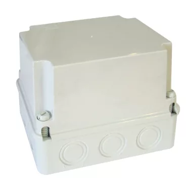 TRACON MD191514 Cutie din plastic, ușoară, gri deschis, cu capac complet 190 × 145 × 140mm, IP55