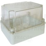   TRACON MD312318T Plastic box, lightweight, light gray, with transparent cover 310 × 230 × 180mm, IP55