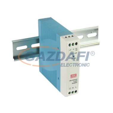 Mean Well MDR-10-12 Mini, DIN sínre szerelhető kapcsolóüzemű tápegység 10 W, 12 V