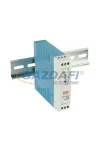 Mean Well MDR-20-12 Mini, DIN sínre szerelhető kapcsolóüzemű tápegység 20 W, 12 V