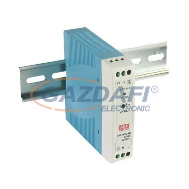Mean Well MDR-20-12 Mini, DIN sínre szerelhető kapcsolóüzemű tápegység 20 W, 12 V