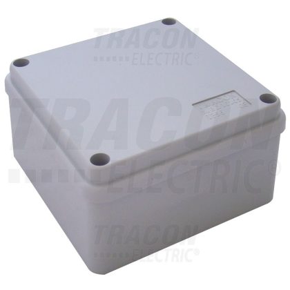  TRACON MED10105 Elektronikai doboz, világos szürke, teli fedéllel 100×100×50mm, IP54