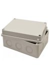 TRACON MED15117 Elektronikai doboz, világos szürke, teli fedéllel 150×110×70mm, IP54