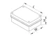 TRACON MED15117 Elektronikai doboz, világos szürke, teli fedéllel 150×110×70mm, IP54