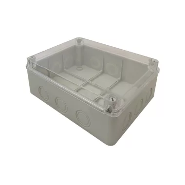 TRACON MED25209T Electronic box, light gray, with transparent cover 250 × 200 × 90, IP67