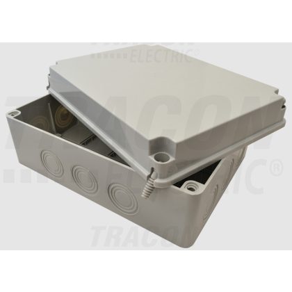   TRACON MED312313 Electronic box, light gray, with full cover 310 × 230 × 130, IP67