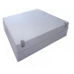   TRACON MED383012 Elektronikai doboz, világos szürke, teli fedéllel 380×300×120mm, IP55