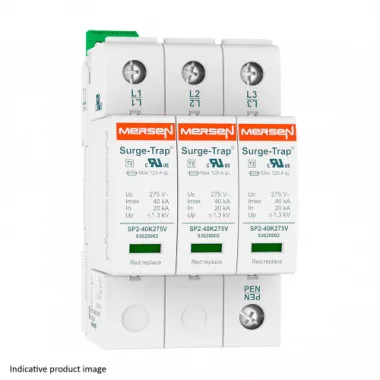 MERSEN 83020103 Túlfeszültség levezető 2.típus , 690V;1000V, 3P (TNC), VJ