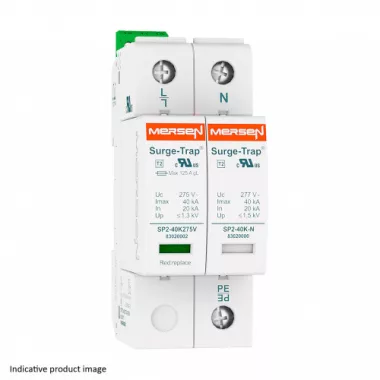 MERSEN 83020118 STPT2-40K320V-2PG Túlfeszültség levezető 2.típus , 277V, 1P+N (TT)