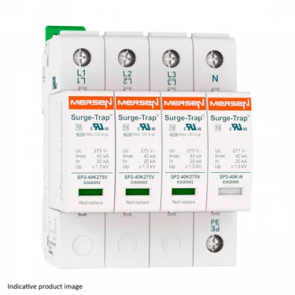   MERSEN 83020148 STPT2-40K320V-4PG Túlfeszültség levezető 2.típus , 277V/480V, 3P+N (TT)