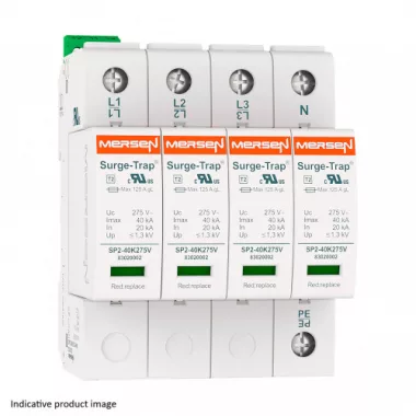 MERSEN 83020150 STPT2-40K150V-4P Túlfeszültség levezető 2.típus , 120V/208V, 4P (TNS)