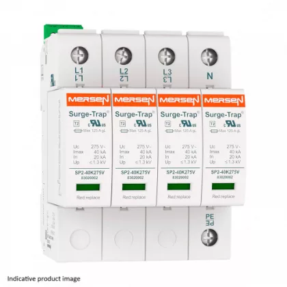   MERSEN 83020150 STPT2-40K150V-4P Túlfeszültség levezető 2.típus , 120V/208V, 4P (TNS)