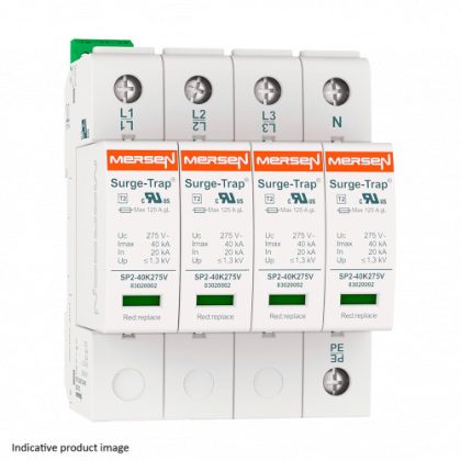   MERSEN 83020156 Túlfeszültség levezető 2.típus , 230/400V;400/690V, 4P (IT;TNC)