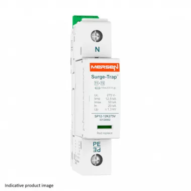 MERSEN 83120105 STPT12-12K320V-1PM Túlfeszültség levezető 1+2.típus , 277V, 1P állapotjelző távfelügyelethez