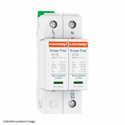   MERSEN 83120124 Túlfeszültség levezető 1+2.típus , 230/400V, 1P+N (IT/TNS)