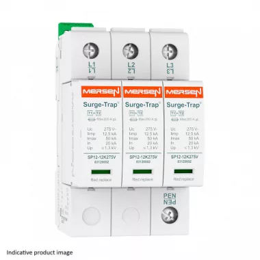 MERSEN 83120130 STPT12-12K275V-3P Túlfeszültség levezető 1+2.típus , 400V, 3P (TNC)