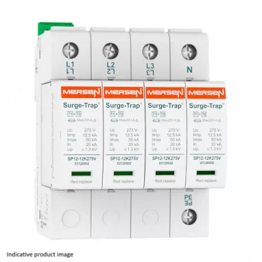 MERSEN 83120146 STPT12-12K320V-4P Túlfeszültség levezető 1+2.típus , 277V/480V, 4P (TNS)