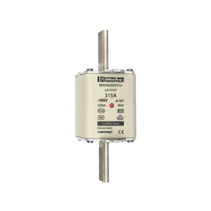   MERSEN L213151A NH3GG50V315 NH kábel és vezetékvédő "gG" AC500V, kombi kijelzős késes betét