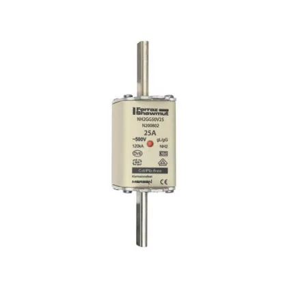   MERSEN N200802C NH2GG50V25 NH kábel és vezetékvédő "gG" AC500V, kombi kijelzős késes betét