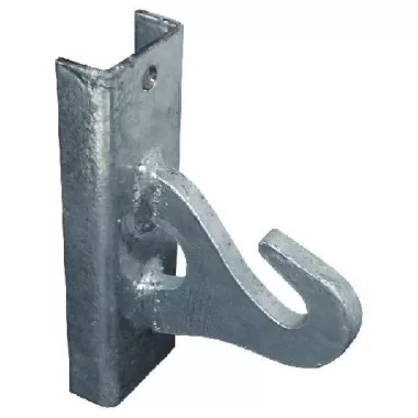 METZ H023 Átfeszítő horog nagy átmérőjű köroszlopra tűzihorganyzott acél, szalagrögzítéshez METZ H023 Átfeszítő horog nagy átmérőjű köroszlopra tűzihorganyzott acél, szalagrögzítéshez