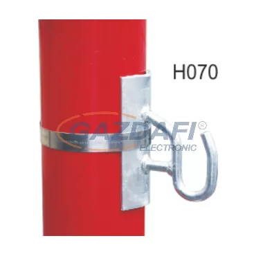 METZ H070 Lengőhorog tűzihorganyzott acél, szalagrögzítéshez